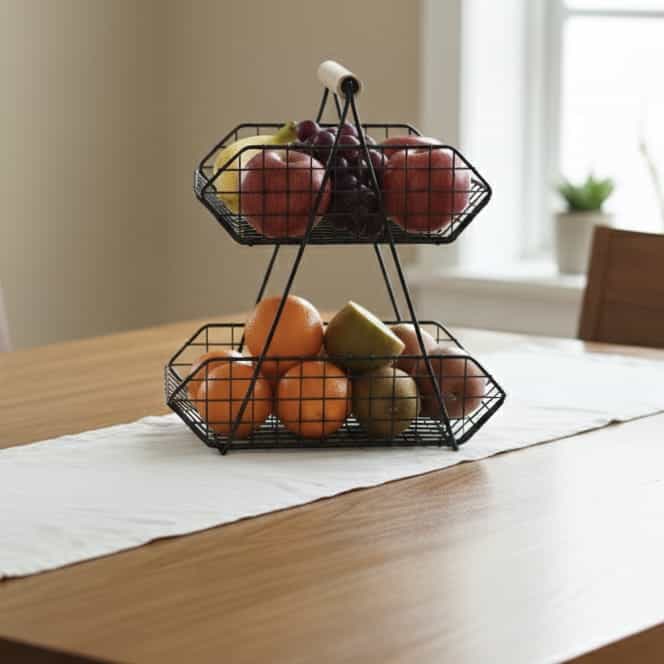 Super Stylish 2 Tier Basket thumbnail 2